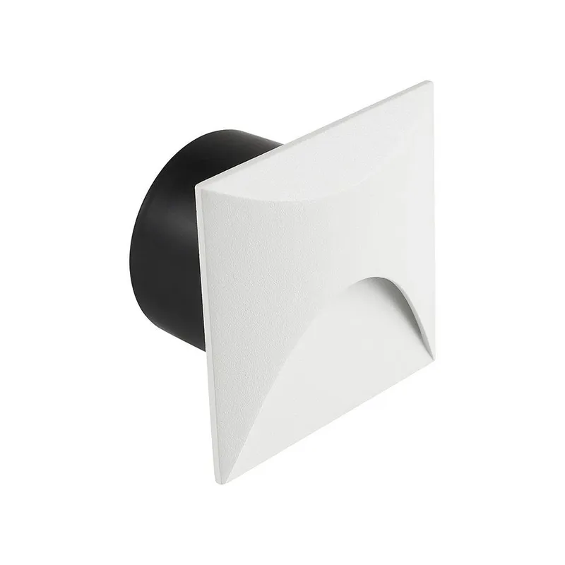 Oprawa Schodowa Aluminiowa 3W LED V-TAC Kwadratowa 230V IP65 VT-44002SQ 3000K 230LM - Biała