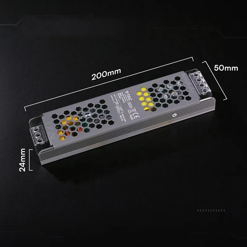 Zasilacz Do LED Modułowy Montażowy SLIM V-TAC 75W 24V 3.5A IP20 Filtr EMI VT-24075-S