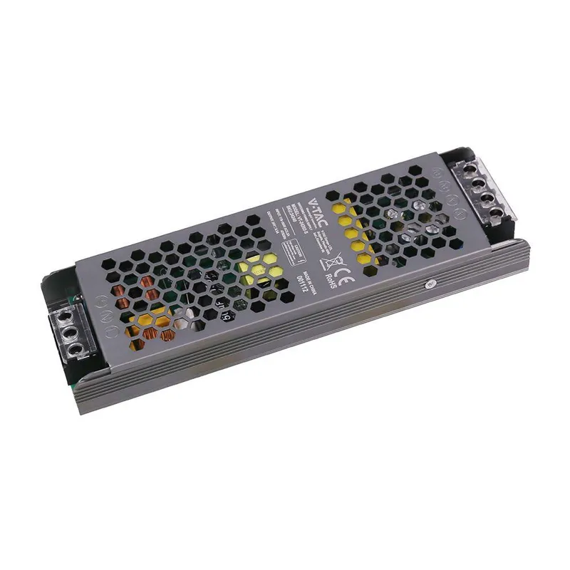 Zasilacz Do LED Modułowy Montażowy SLIM V-TAC 200W 24V 8.25A IP20 Filtr EMI VT-24202-S