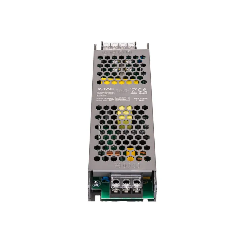 Zasilacz Do LED Modułowy Montażowy SLIM V-TAC 150W 12V 12.5A IP20 Filtr EMI VT-13150-S