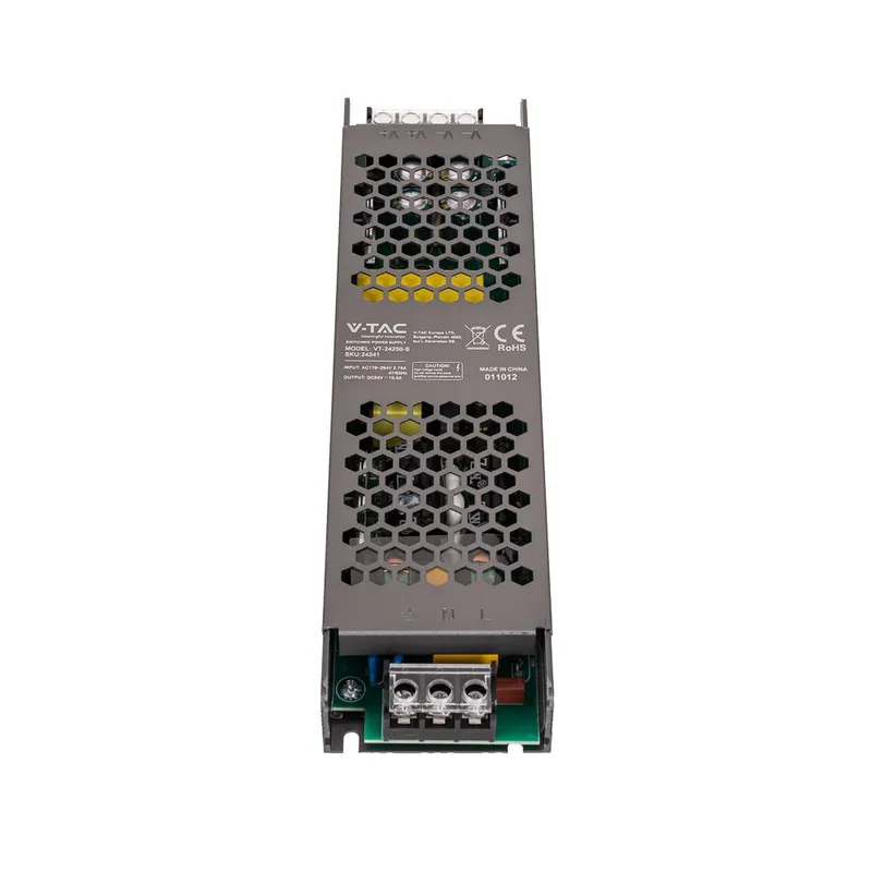 Zasilacz Do LED Modułowy Montażowy SLIM V-TAC 250W 12V 20.83A IP20 Filtr EMI VT-13250-S
