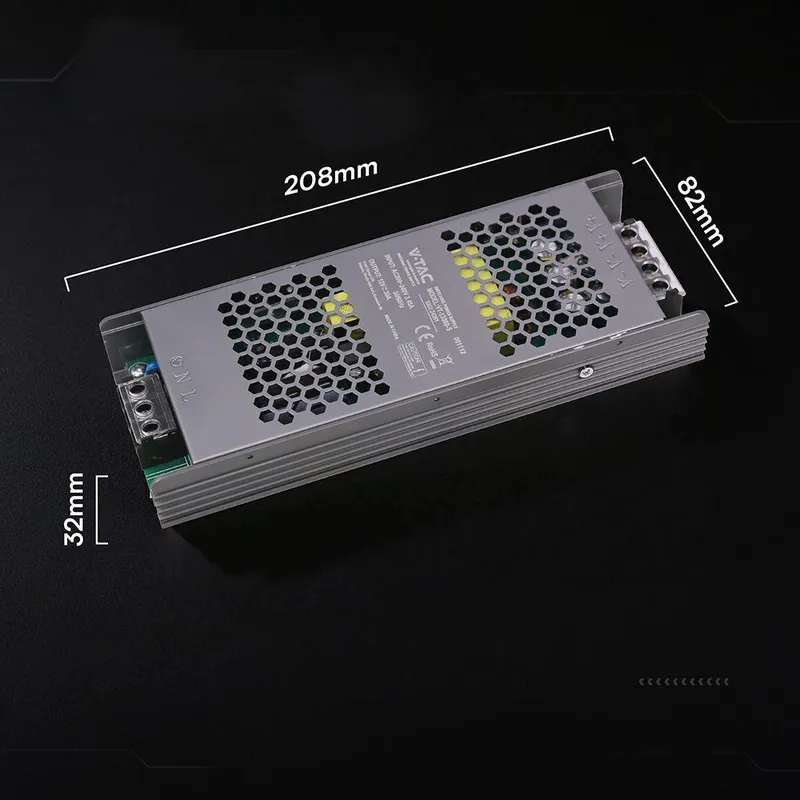 Zasilacz Do LED Modułowy Montażowy SLIM V-TAC 360W 12V 30A IP20 Filtr EMI VT-13360-S
