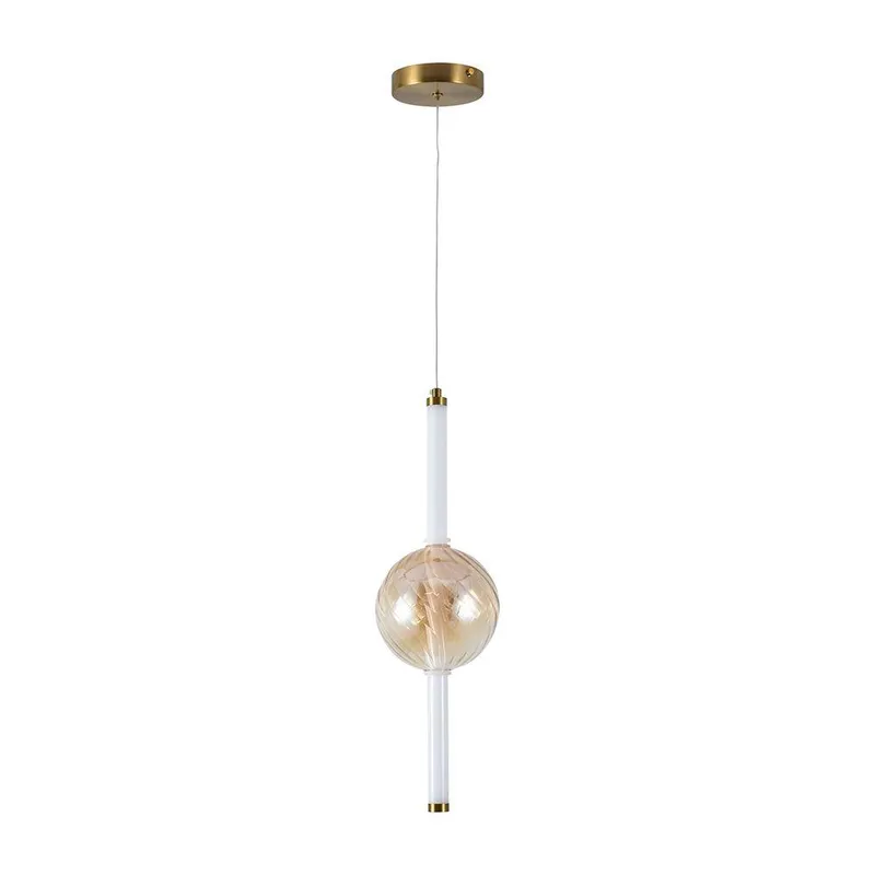 Oprawa Zwieszana V-TAC LED 8W Złoto Bursztyn Biały VT-84039 3000K 1100LM