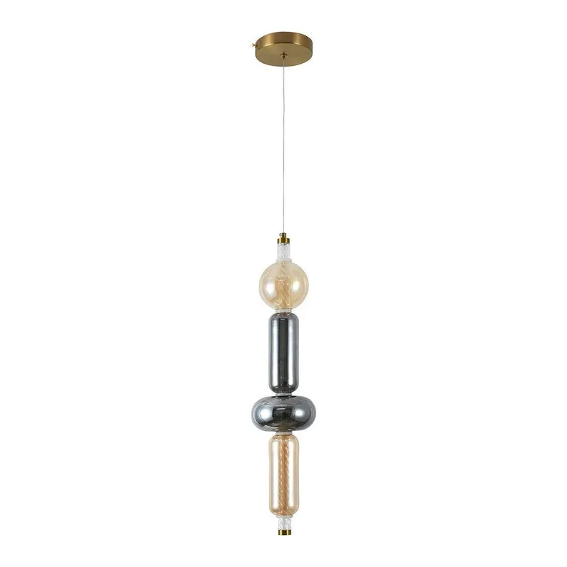 Oprawa Zwieszana V-TAC LED 9W Bursztyn Dymiony VT-84041 3000K 1300LM - Złoto