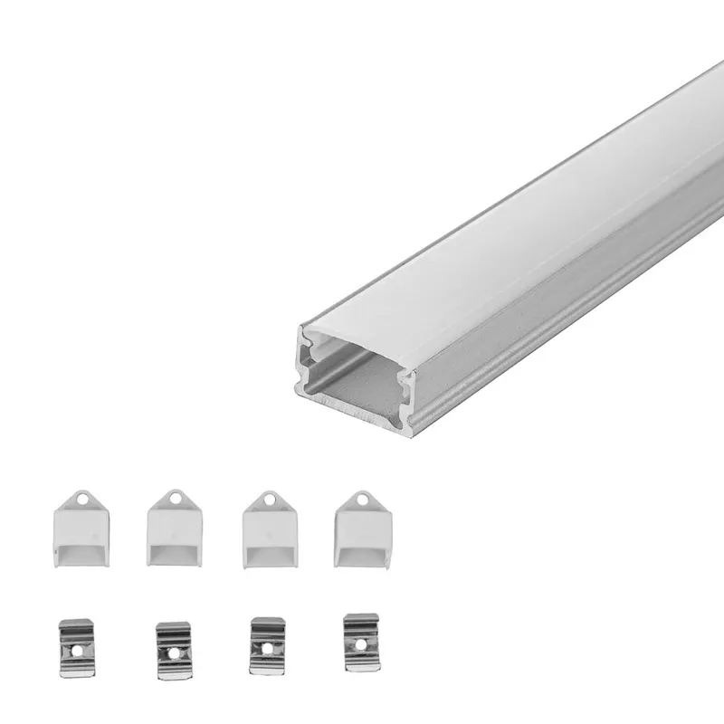 Profil Do LED Zestaw, ALU Anodowany V-TAC 2mb Klosz Mleczny 13,2x7mm VT-81133 5 Lat Gwarancji