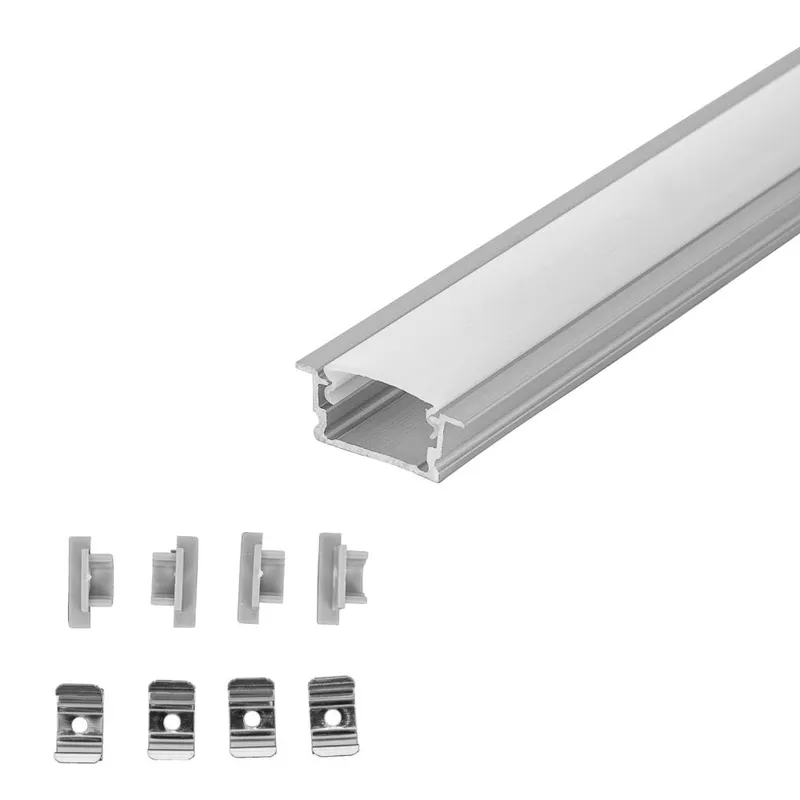 Profil Do LED Zestaw, ALU Anodowany Wpuszczany V-TAC 2mb Klosz Mleczny 13,2x7mm VT-81134 5 Lat Gwarancji