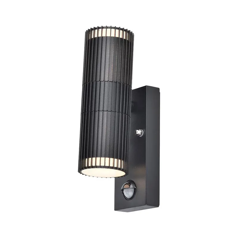 Kinkiet Ogrodowy V-TAC GU10 Czujnik Aluminium Góra Dół IP44 VT-10175PIR 3 Lata Gwarancji - Czarny