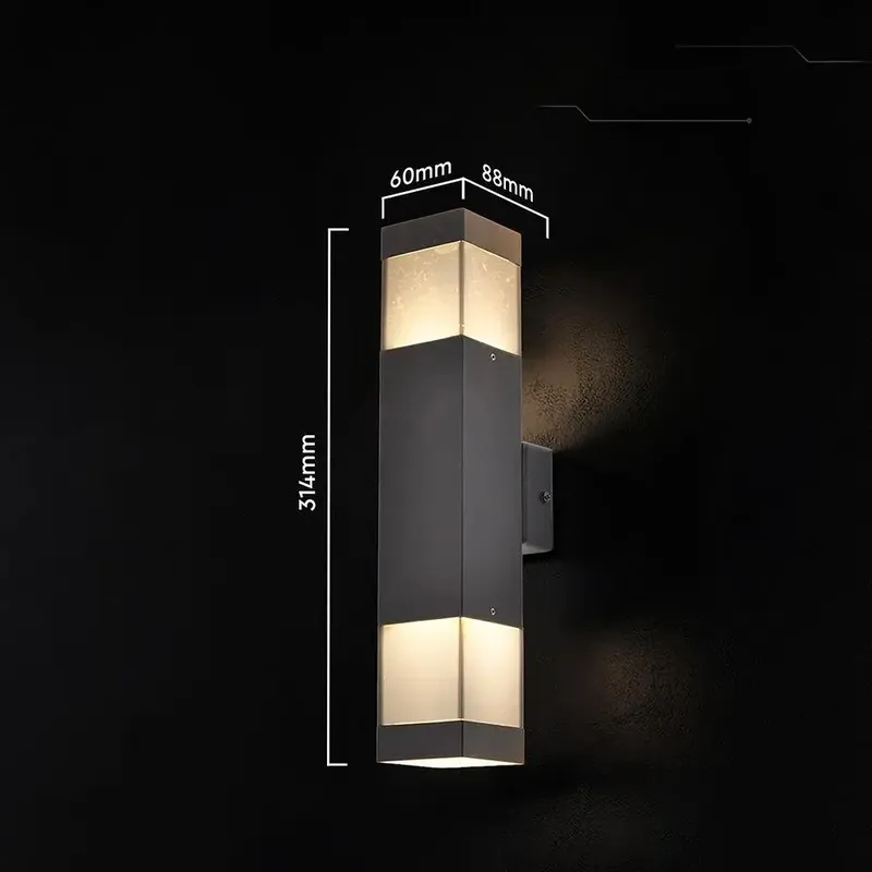 Oprawa Ścienna Elewacyjna V-TAC LED 2XGU10 IP44 VT-10187 3 Lata Gwarancji - Czarna