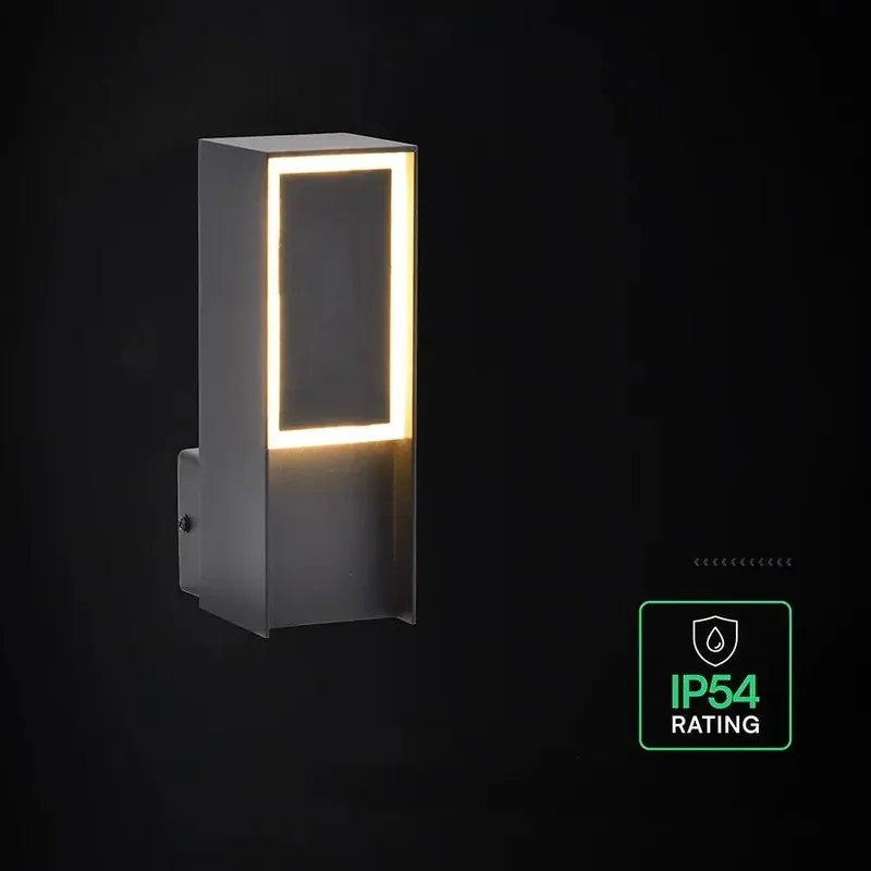 Oprawa Ścienna Elewacyjna V-TAC LED 5W IP44 VT-10189 3000K 700LM - Czarna