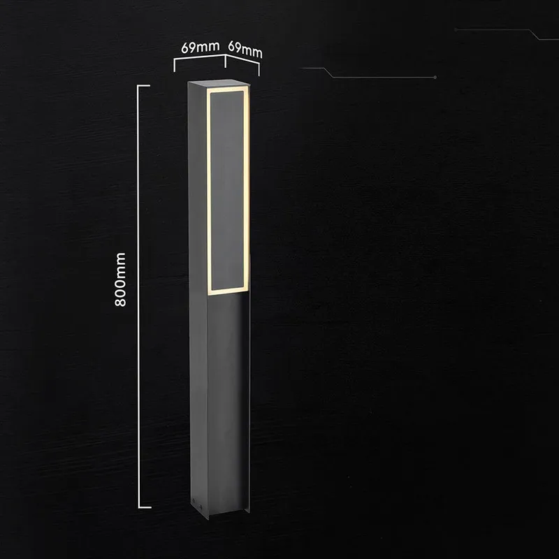 Słupek Ogrodowy V-TAC 80cm LED 24W IP54 VT-10191 3000K 3400LM - Czarny