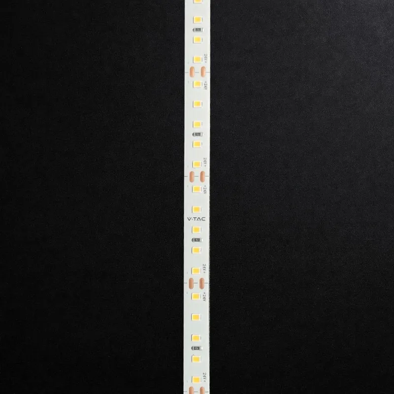 Taśma LED Premium V-TAC SMD2835 120LED/M 8W/M 24V 2XPCB Rolka 20METRÓW VT-2835 3000K 785LM
