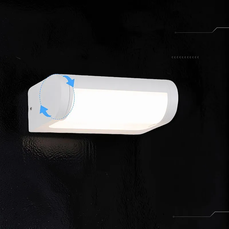 Kinkiet Ścienny Ogrodowy Elewacyjny V-TAC 10W CREE CHIP Regulowany IP65 VT-120012-W 3000K 1550LM 6 Lat Gwarancji - Biały