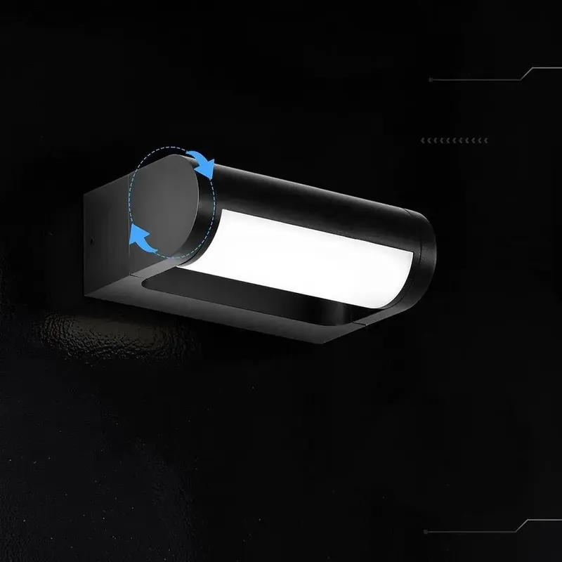 Kinkiet Ścienny Ogrodowy Elewacyjny V-TAC 10W CREE CHIP Regulowany IP65 VT-120012-B 3000K 1550LM 6 Lat Gwarancji - Czarny