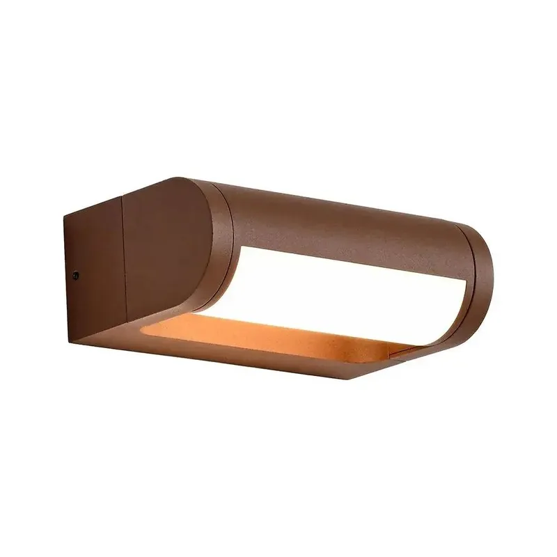 Kinkiet Ścienny Ogrodowy Elewacyjny V-TAC 10W CREE CHIP Regulowany IP65 Brąz Corten VT-120012-C 3000K 1550LM 6 Lat Gwarancji