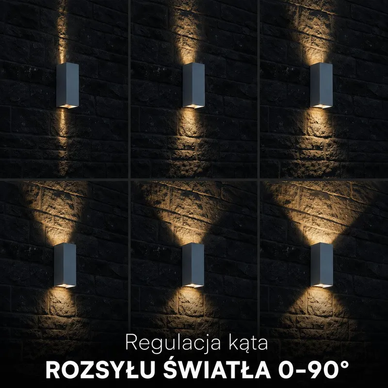 Oprawa Ścienna V-TAC 10W LED COB IP65 CCT Zmiana Barwy VT-120112-W 2700K-3200K-4000K 1250LM - Biała