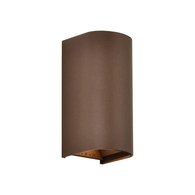 Oprawa Ścienna V-TAC 10W LED COB Brąz Corten IP65 CCT Zmiana Barwy VT-120113 2700K-3200K-4000K 1250LM