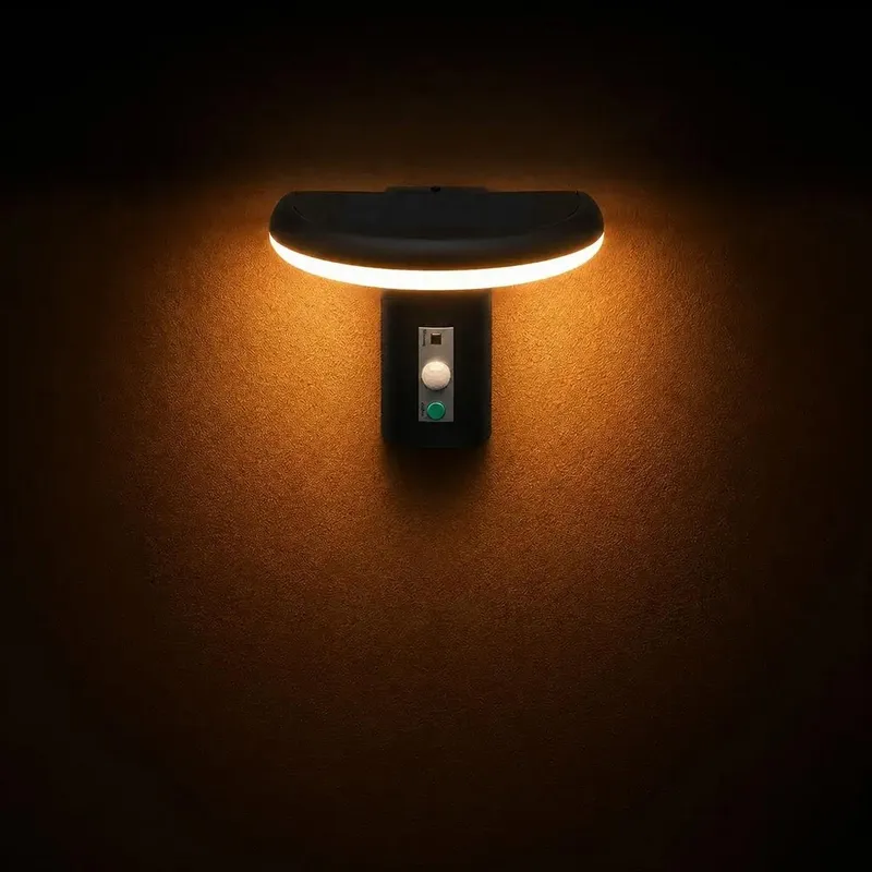 Kinkiet Ogrodowy Ścienny Solarny V-TAC 2W LED Czujnik Ruchu IP54 VT-81018 3000K 95LM 3 Lata Gwarancji