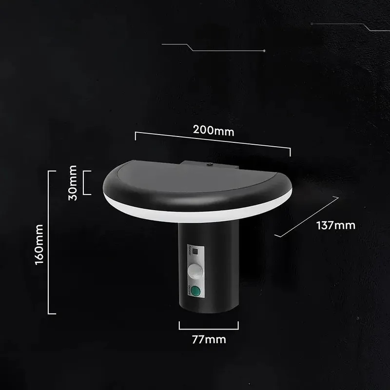Kinkiet Ogrodowy Ścienny Solarny V-TAC 2W LED Czujnik Ruchu IP54 VT-81018 3000K 95LM 3 Lata Gwarancji