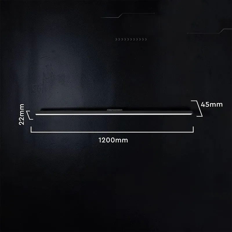Oprawa Szynoprzewód 48V V-TAC 36W 48V 120ST LED 120cm VT-41048 6400K 4325LM 3 Lata Gwarancji - Czarna