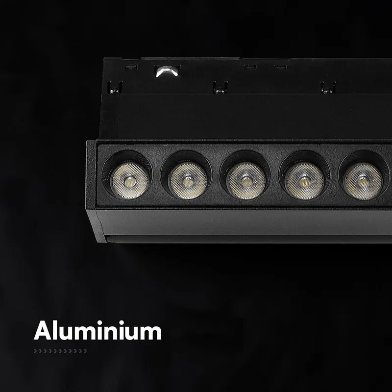 Oprawa Szynoprzewód 48V V-TAC 5W 48V 36ST LED 12cm Regulowana VT-41028 6400K 400LM 3 Lata Gwarancji - Czarna
