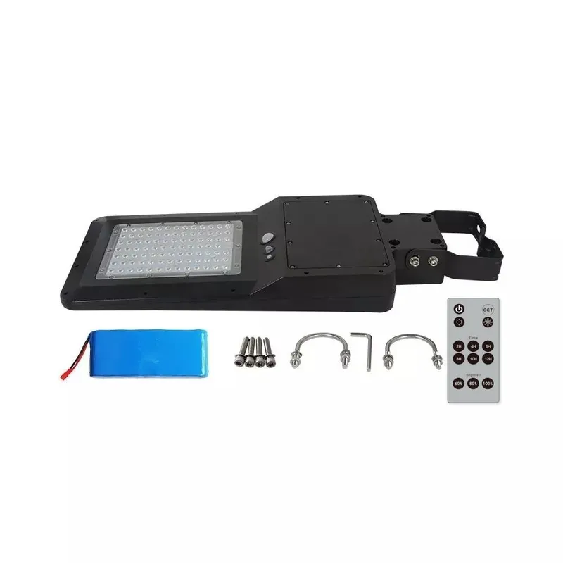 Naświetlacz Oprawa Uliczna Solarna V-TAC 40W LED IP65 150LM/W CCT VT-ST43 3000K-4000K-6500K 6000LM 3 Lata Gwarancji - Czarna