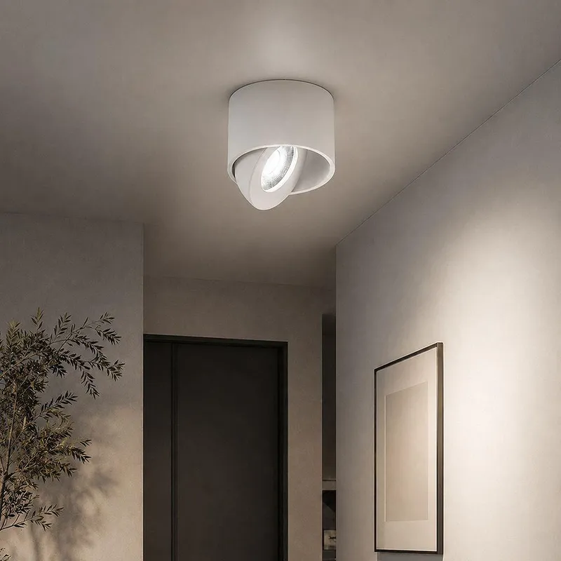 Oprawa V-TAC LED CREE Uchylny Downlight Natynkowy 18W CRI90+ CCT IP44 VT-110018CCT 3000K-4000K-6500K 1350LM 6 Lat Gwarancji - Biała