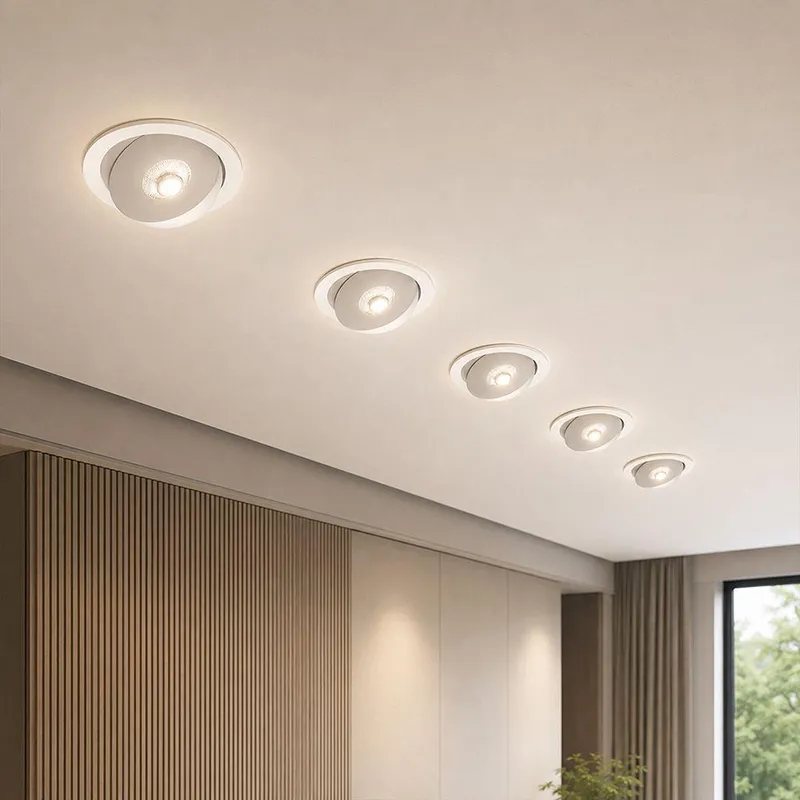 Oprawa V-TAC LED CREE Uchylny Downlight Wpuszczany 12W CRI90+ CCT IP44 VT-110011CCT 3000K-4000K-6500K 800LM 6 Lat Gwarancji - Biała