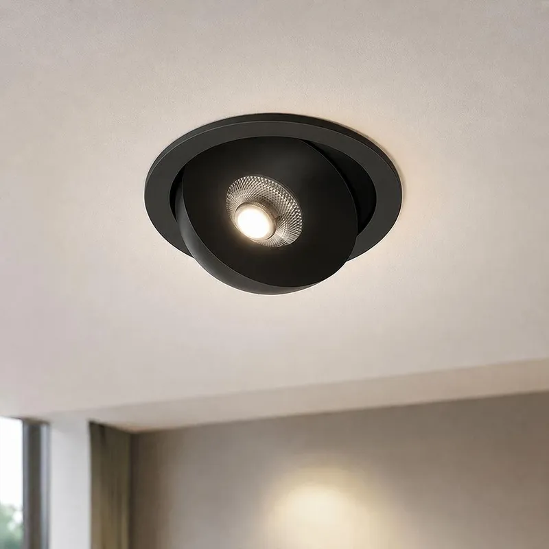 Oprawa V-TAC LED CREE Uchylny Downlight Wpuszczany 12W CRI90+ CCT IP44 VT-110011CCT 3000K-4000K-6500K 800LM 6 Lat Gwarancji - Biała