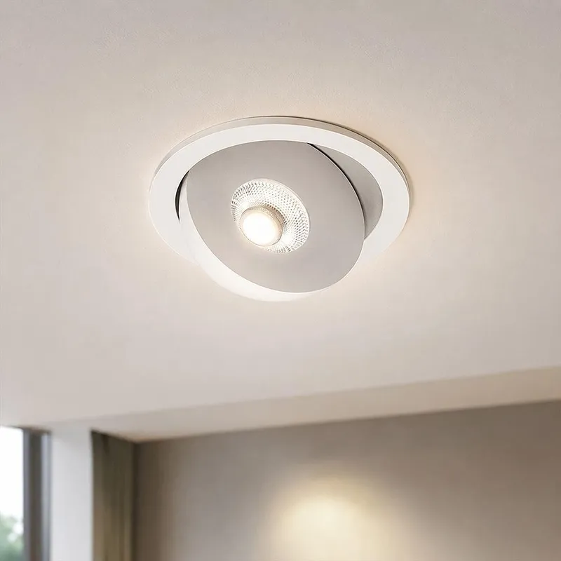 Oprawa V-TAC LED CREE Uchylny Downlight Wpuszczany 18W CRI90+ CCT IP44 VT-110017CCT 3000K-4000K-6500K 1350LM 6 Lat Gwarancji - Biała