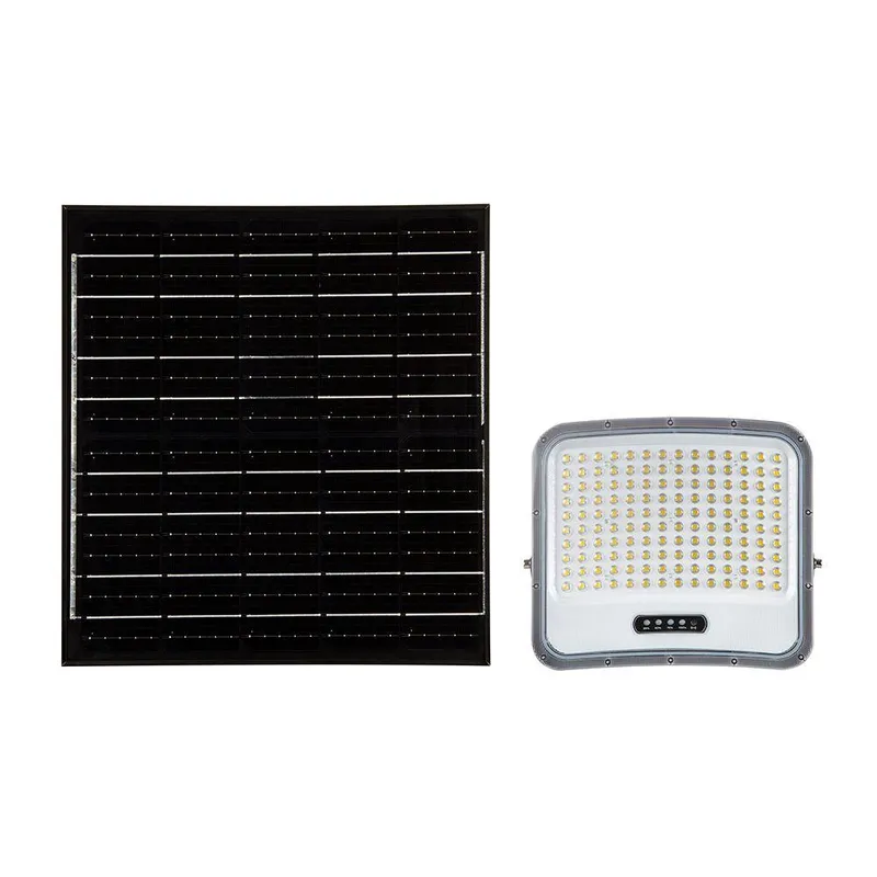 Naświetlacz LED Solarny V-TAC 25W Pilot Auto Timer IP65 CCT VT-305W 3000K-4500K-6500K 2000LM - Czarny