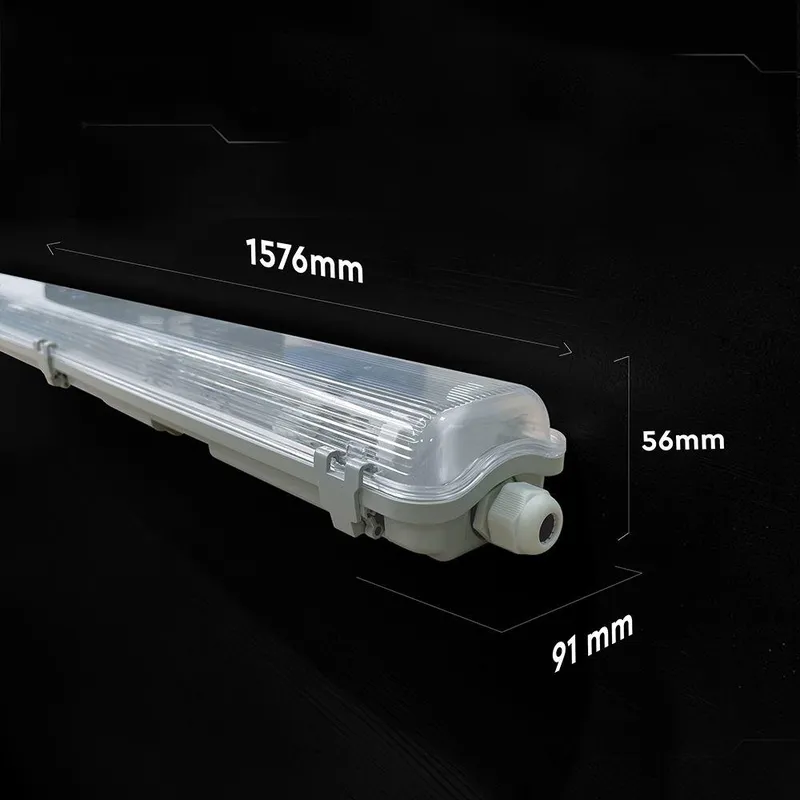 Oprawa Hermetyczna Korpus V-TAC LED Do Świetlówek 2x150cm IP65 PC+ABS VT-121002