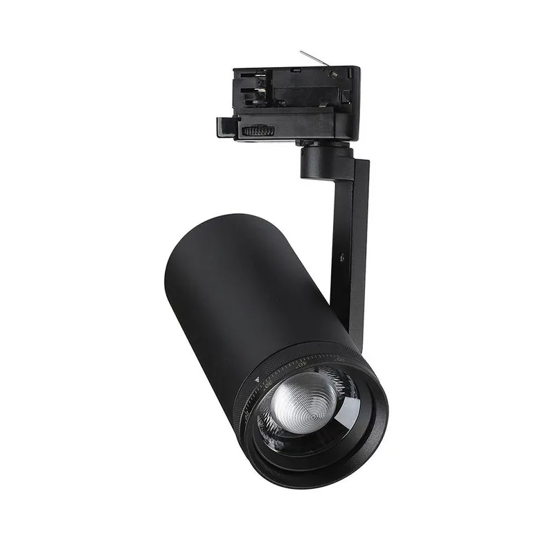 Oprawa Szynoprzewód 3F V-TAC 30W LED Regulowany Kąt 25-50STOPNI CCT VT-18031CCT 3000K-4200K-6400K 2480LM - Czarna