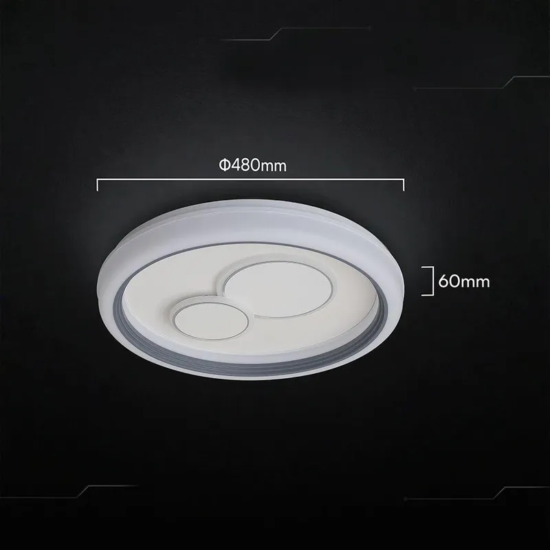 Oprawa Sufitowa V-TAC 2x30W LED CCT 480x60mm Pilot VT-84230 4200LM