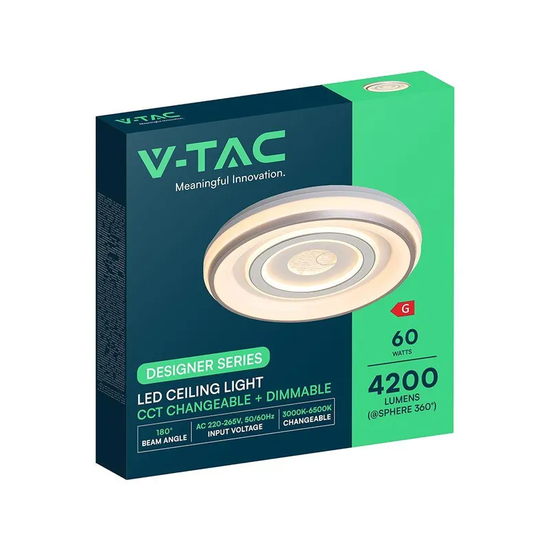 Oprawa Sufitowa V-TAC 60W LED CCT 480x60mm Pilot VT-84240 4200LM