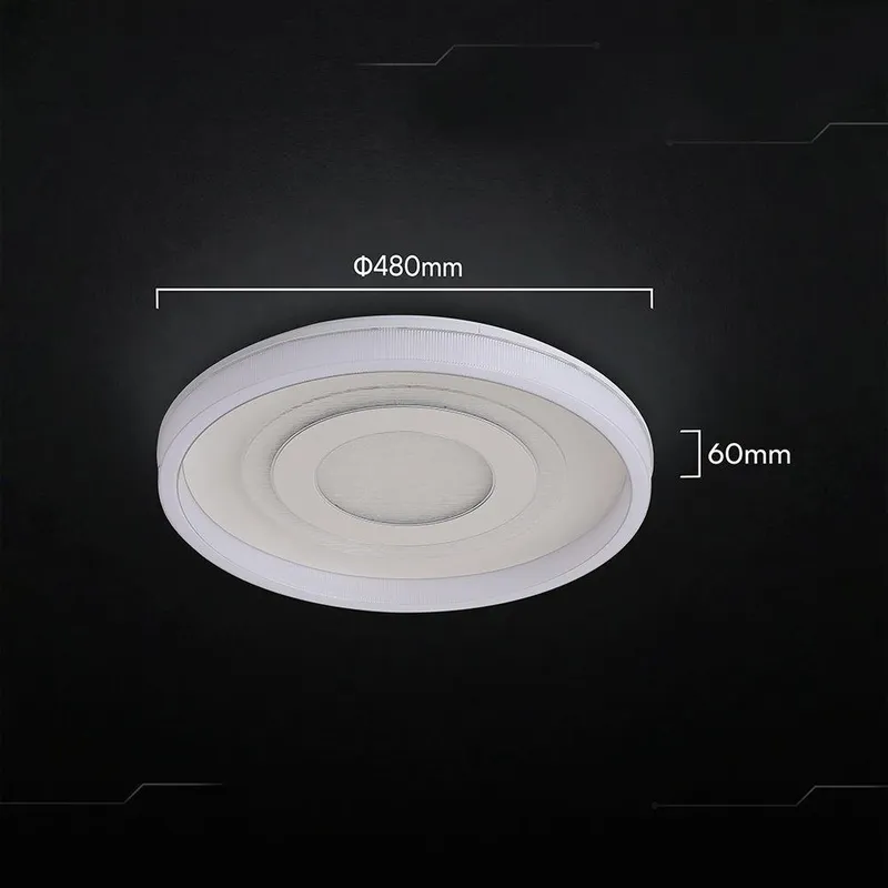 Oprawa Sufitowa V-TAC 2x40W LED CCT 480x60mm Pilot VT-84241 6400LM