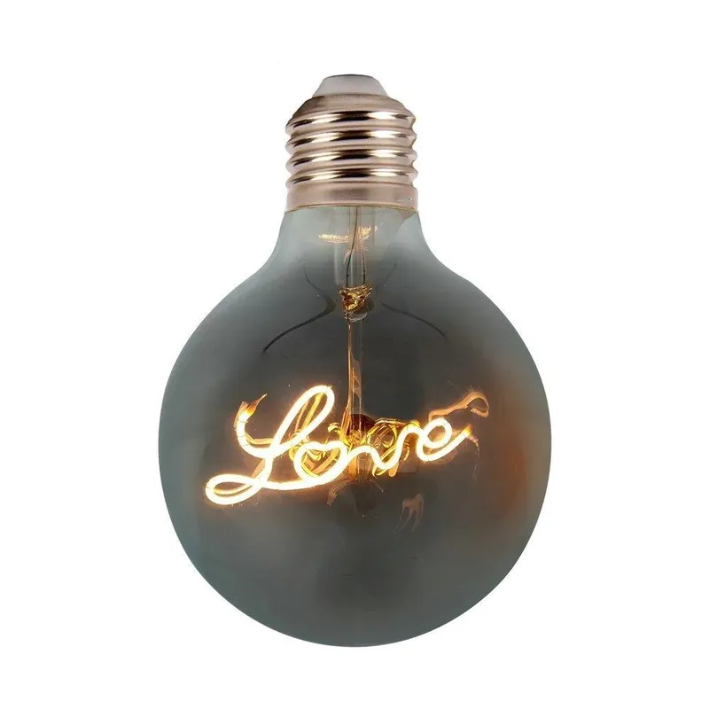 Żarówka LED V-TAC 5W E27 Love Filament G125 VT-2205 2200K 70LM