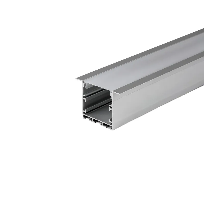 Profil Do LED Zestaw, ALU Anodowany Wpuszczany V-TAC 2mb Klosz Mleczny 50x35mm VT-8126