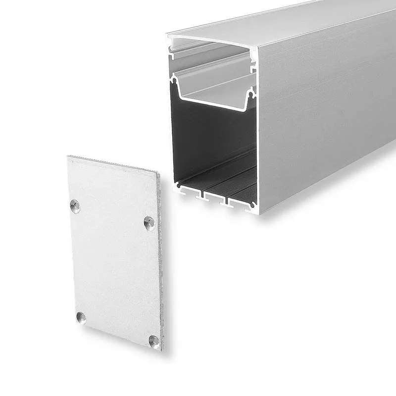 Profil Do LED Zestaw, ALU Anodowany V-TAC 2mb Klosz Mleczny 50x75mm VT-8127