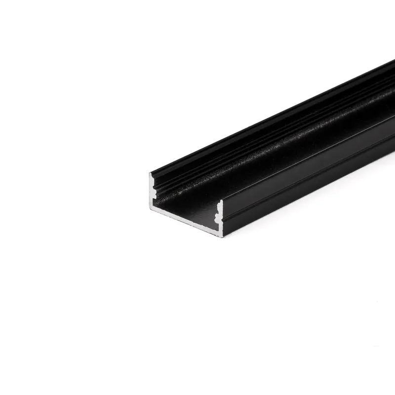 Profil Do LED Zestaw, ALU Na Dwie Taśmy Czarny V-TAC 2mb Czarny Klosz 23,5x10mm VT-8108
