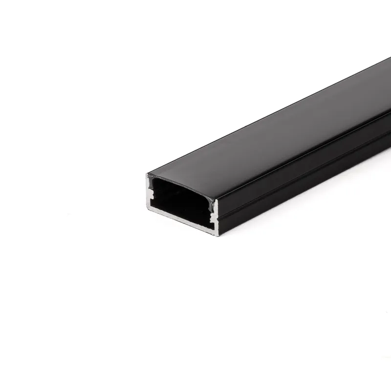 Profil Do LED Zestaw, ALU Na Dwie Taśmy Czarny V-TAC 2mb Czarny Klosz 23,5x10mm VT-8108