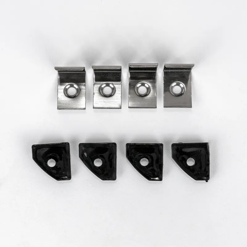 Profil Do LED Zestaw, ALU Kątowy Czarny V-TAC 2mb Klosz Czarny 19x19mm VT-8114
