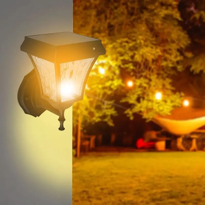 Kinkiet Ogrodowy Ścienny Solarny V-TAC 2W LED IP44 VT-982-S 3000K-4500K-6000K 110LM 3 Lata Gwarancji