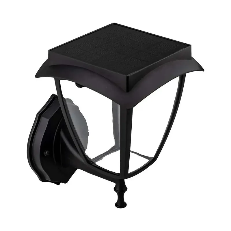 Kinkiet Ogrodowy Ścienny Solarny V-TAC 2W LED IP44 VT-982 3000K+6000K 110LM 3 Lata Gwarancji