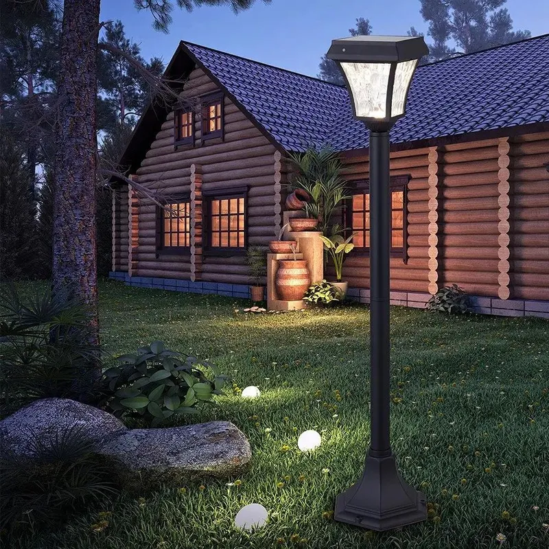 Słupek Ogrodowy Solarny V-TAC 2W LED IP44 93cm VT-984 3000K+6000K 110LM 3 Lata Gwarancji