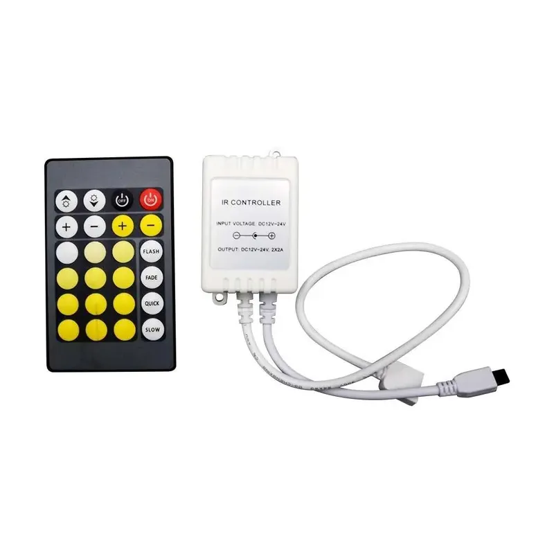 Sterownik Taśm V-TAC LED CCT Mono Jednokolorowy 12V/24V Podczerwień 24 Przyciski VT-2425