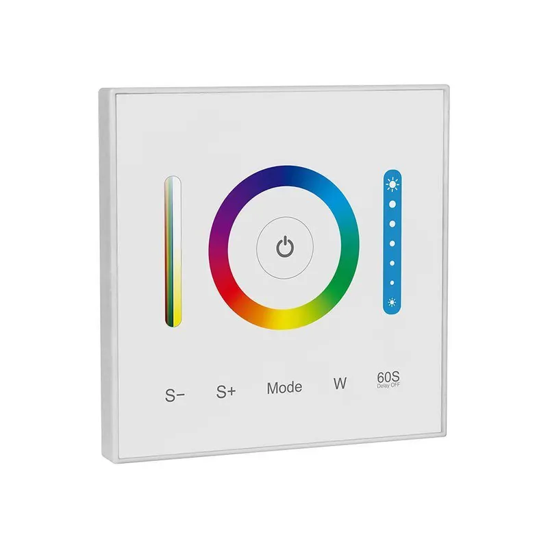 Kontroler Sterownik Pilot Panel Ścienny Szklany 3w1 V-TAC RGB+CCT 1-STREFA VT-2433