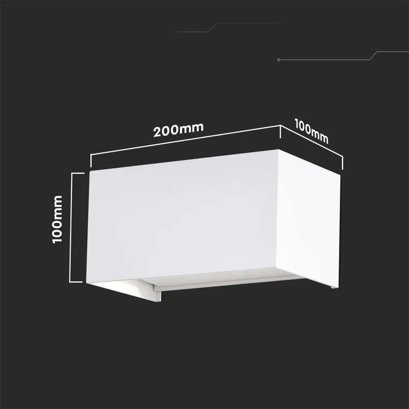 Oprawa Ścienna V-TAC 24W LED Góra Dół IP65 VT-8125 4000K 2720LM - Biała