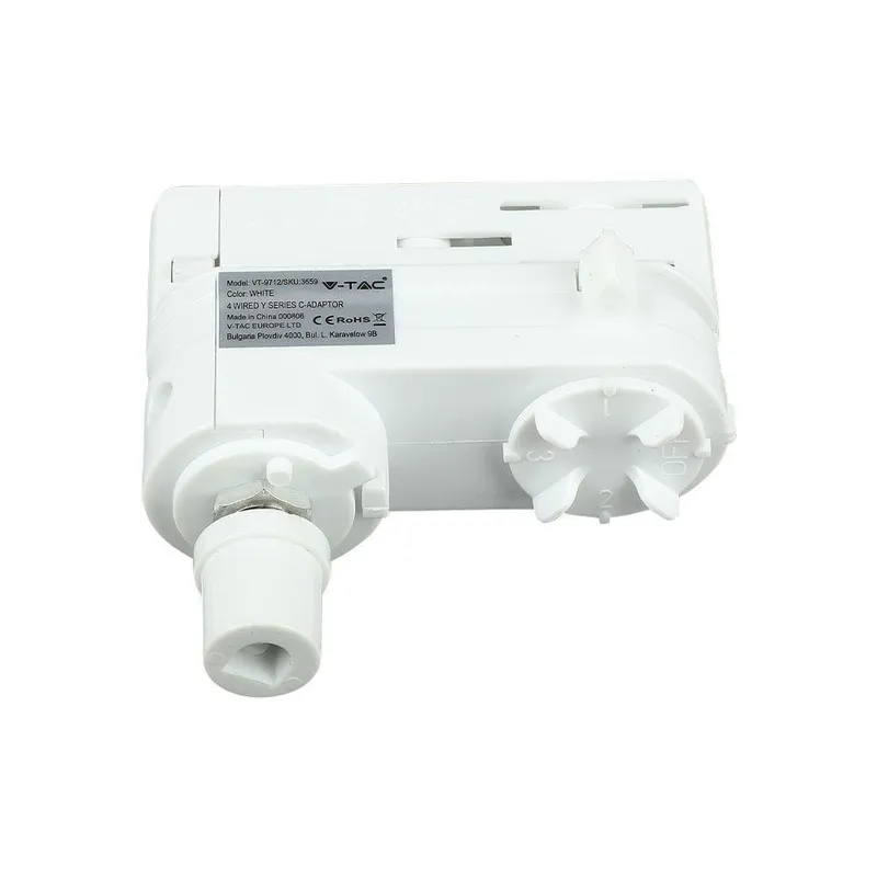 Adaptor Szynoprzewodu V-TAC Szynoprzewód 3F 3 Fazowy - Biały