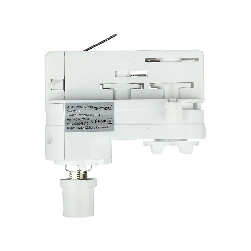 Adaptor Szynoprzewodu V-TAC Szynoprzewód 3F 3 Fazowy - Biały