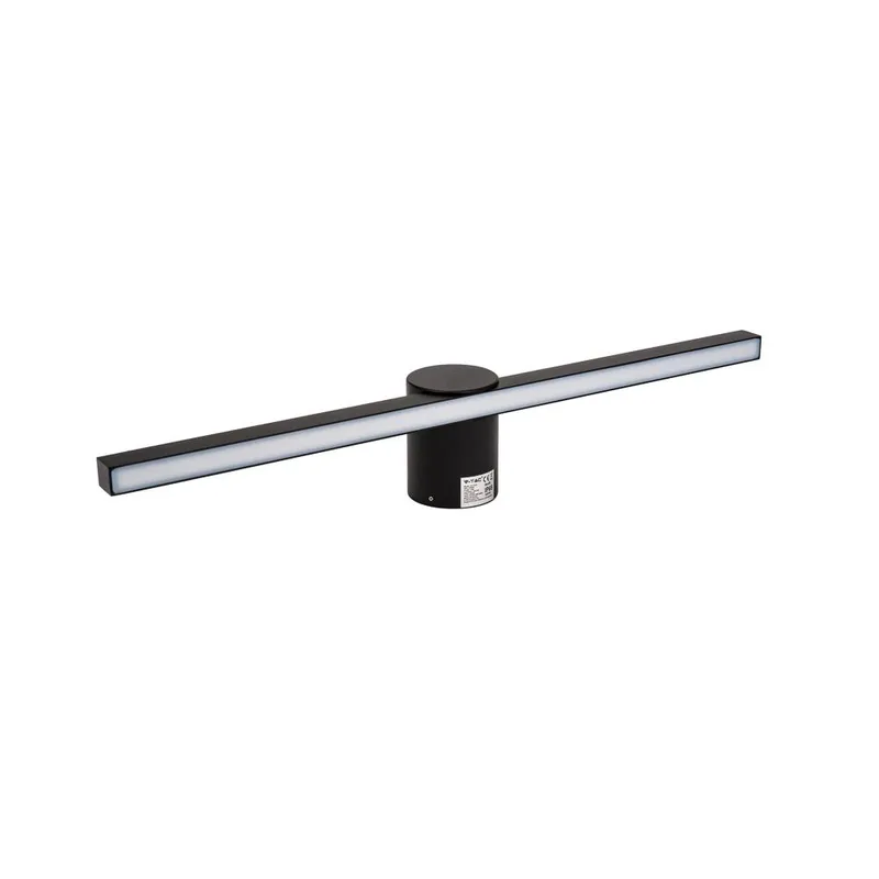 Oprawa Kinkiet Ścienny V-TAC 10W LED IP65 Lustro Obraz Łazienka VT-7022-B 3000K 1530LM - Czarny